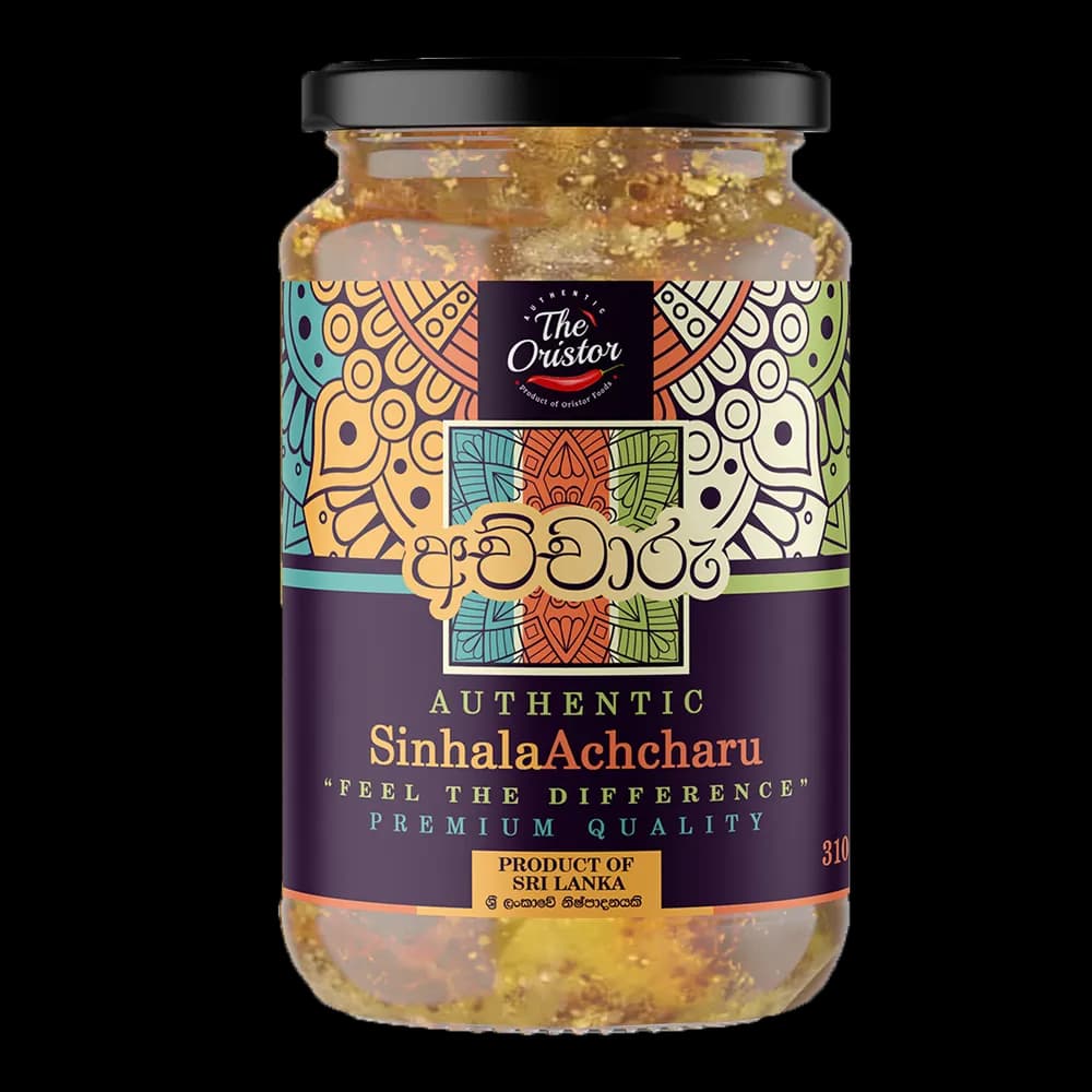 Jar of traditional Sinhala achcharu pickle